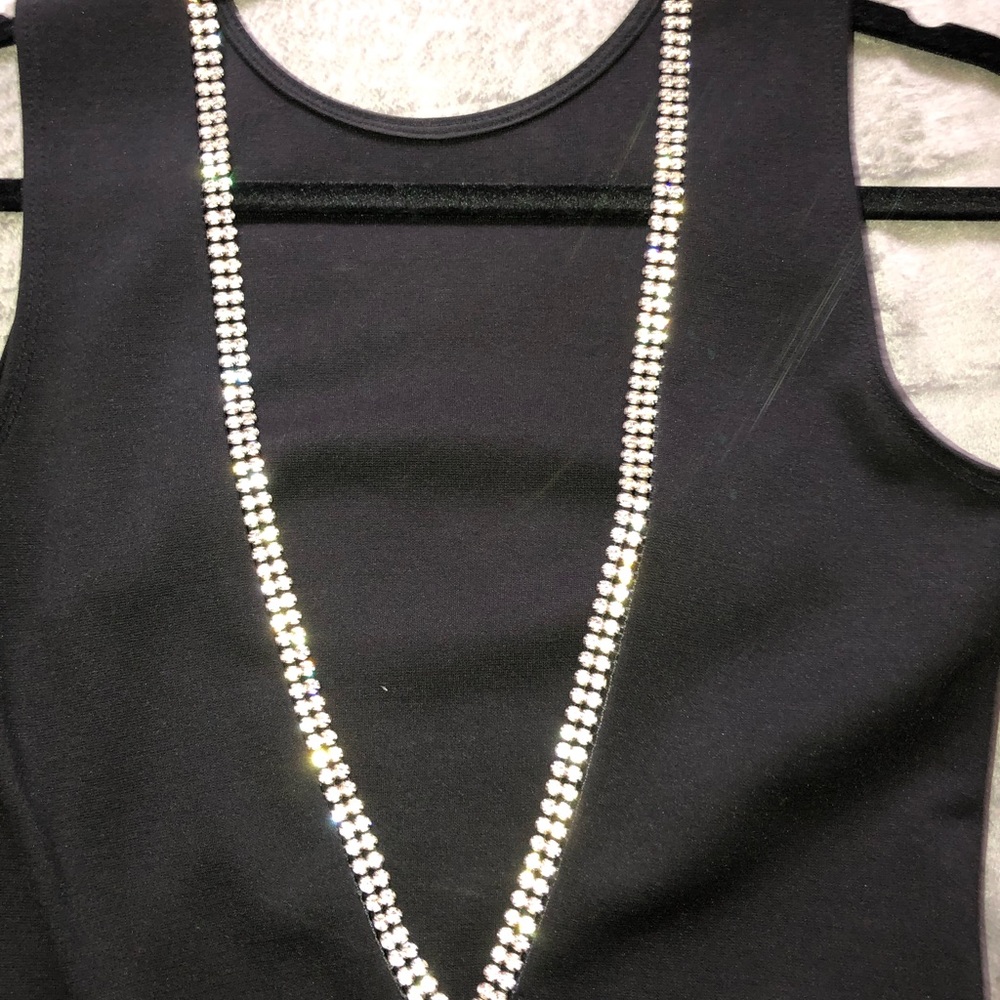 Black midi dress